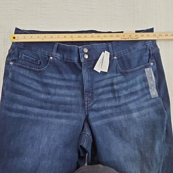 Lane Bryant Mid Rise Flare Stretch Blue Jeans Women's Plus Size 26 NWT MSRP $89 - Picture 12 of 16